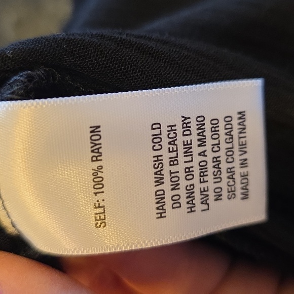 NWOT Kye Mi Oversized Small BABYDOLL TUNIC BLACK WITH ROUNDED NECKLINE - Picture 7 of 7